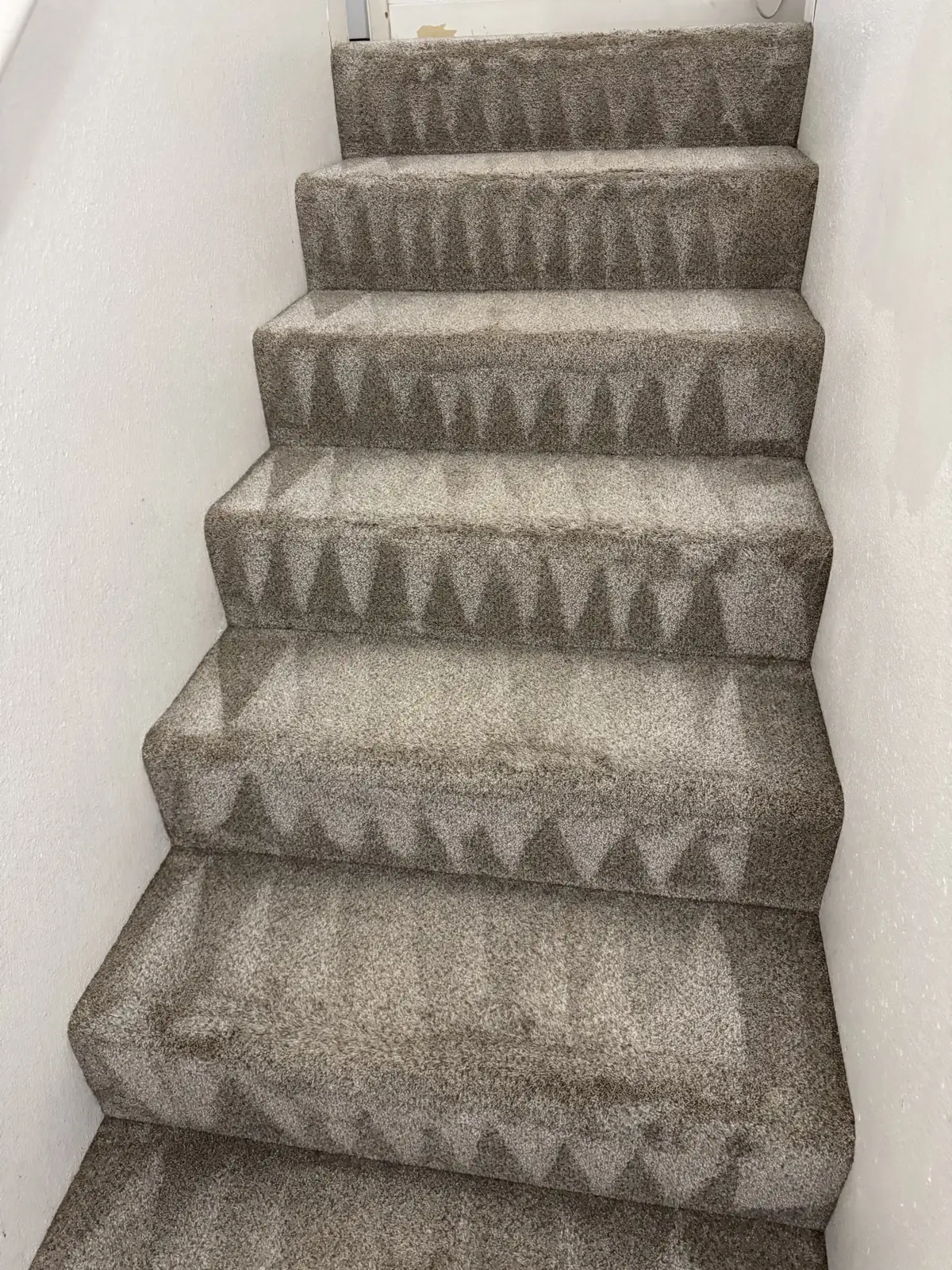 Stair carpet — after cleaning